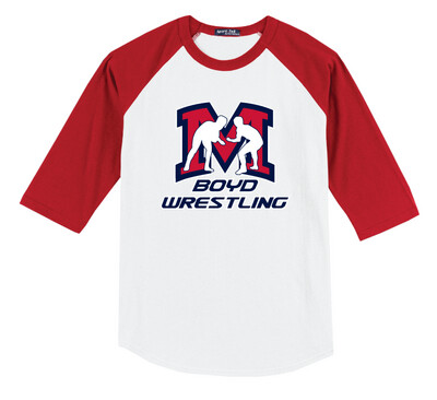 Boyd Wrestling - Big M - Raglan Baseball