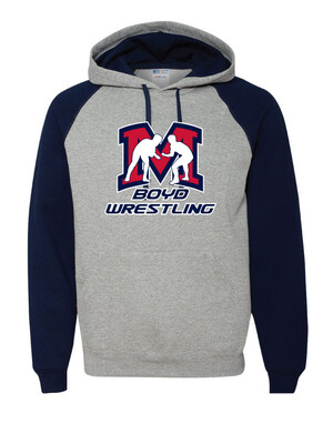 Boyd Wrestling - Big M - Raglan Hoodie