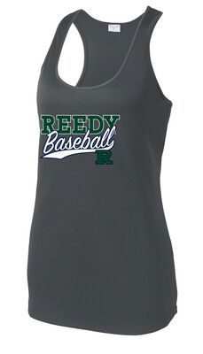 Reedy Baseball - Block Script - Dri-Fit Racerback Tank