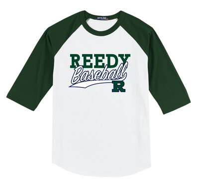 Reedy Baseball - Block Script - Raglan Baseball