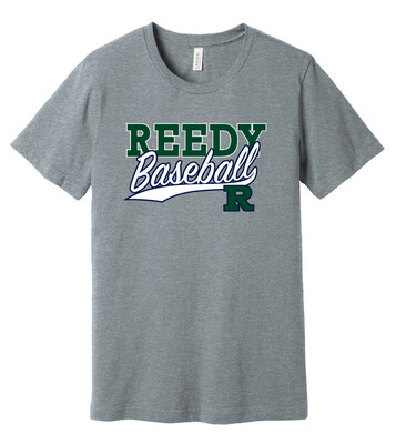 Reedy Baseball - Block Script - Bella+Canvas Short Sleeve
