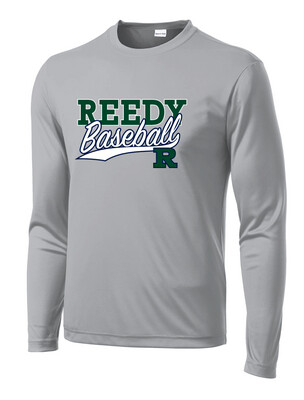 Reedy Baseball - Block Script - Dri-Fit Long Sleeve