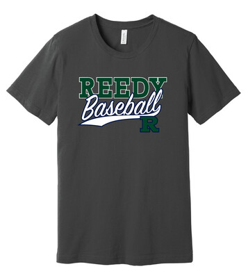 Reedy Baseball - Block Script - Bella+Canvas Short Sleeve