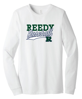 Reedy Baseball - Block Script - Bella+Canvas Long Sleeve