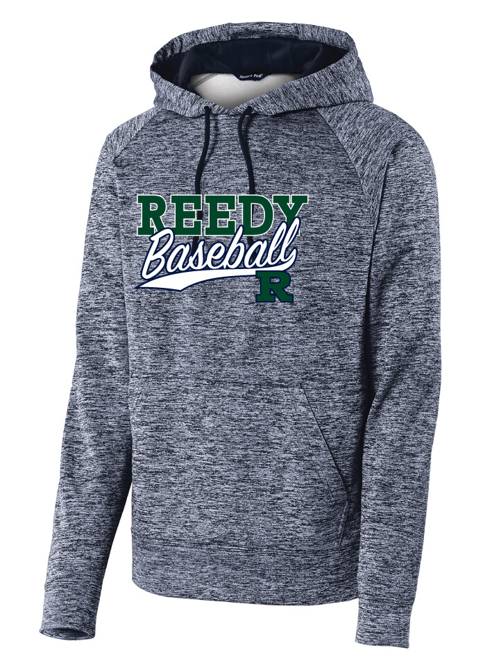 Reedy Baseball - Block Script - Electric Dri-Fit Hoodie, Garment Color: Navy