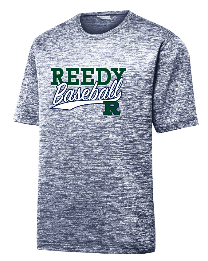 Reedy Baseball - Block Script - Electric Dri-Fit Short Sleeve, Garment Color: Navy