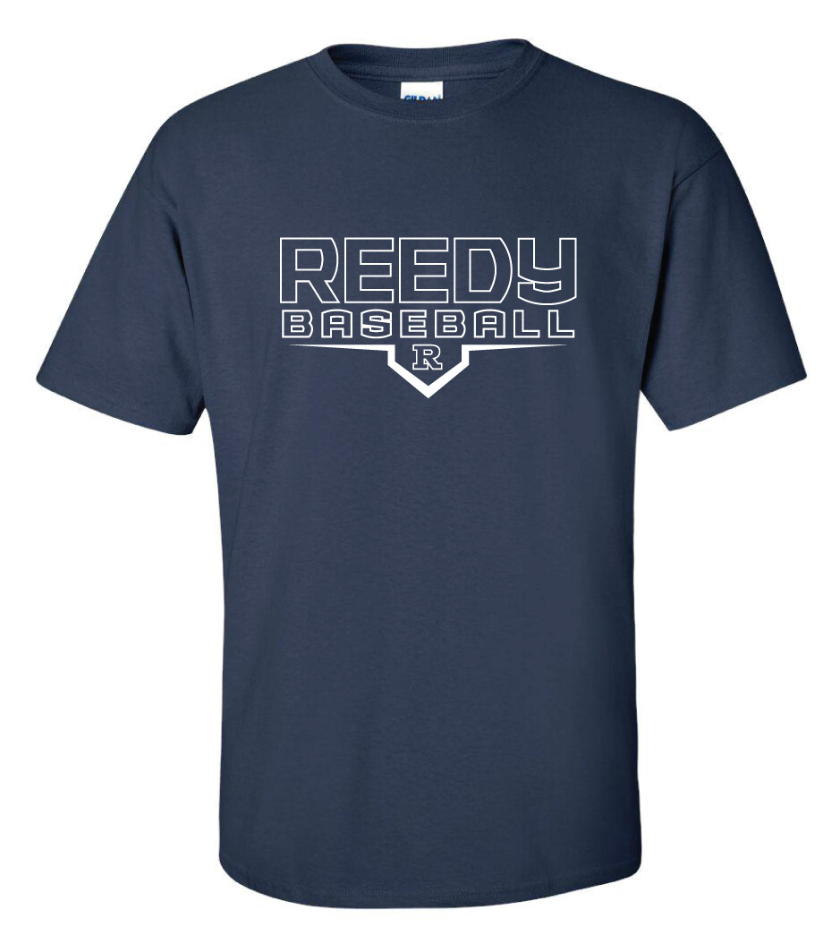 Reedy Baseball - Modern Plate - Short Sleeve, Garment Color: Navy