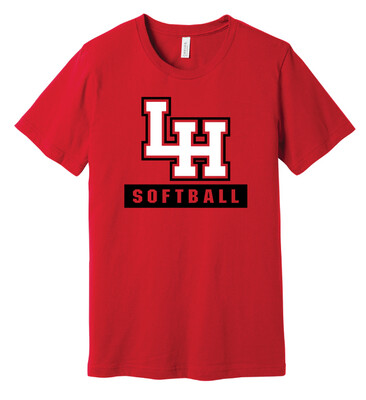 LH Softball - Big LH - Bella+Canvas Short Sleeve