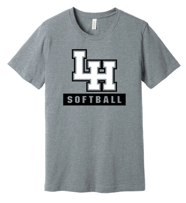 LH Softball - Big LH - Bella+Canvas Short Sleeve