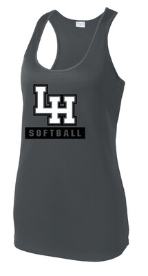 LH Softball - Big LH - Dri-Fit Racerback Tank