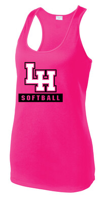 LH Softball - Big LH - Dri-Fit Racerback Tank