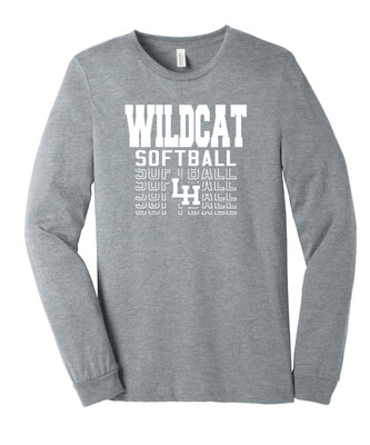 LH Softball - Fade Away - Bella+Canvas Long Sleeve