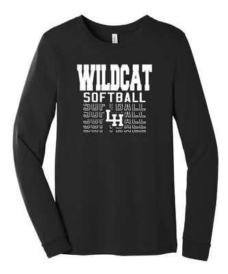LH Softball - Fade Away - Bella+Canvas Long Sleeve