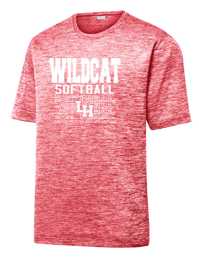 LH Softball - Fade Away - Electric Dri-Fit Short Sleeve, Color: Red