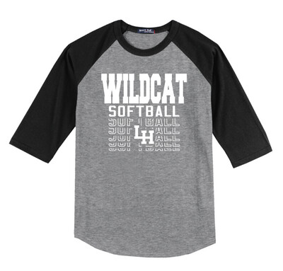 LH Softball - Fade Away - Raglan Baseball