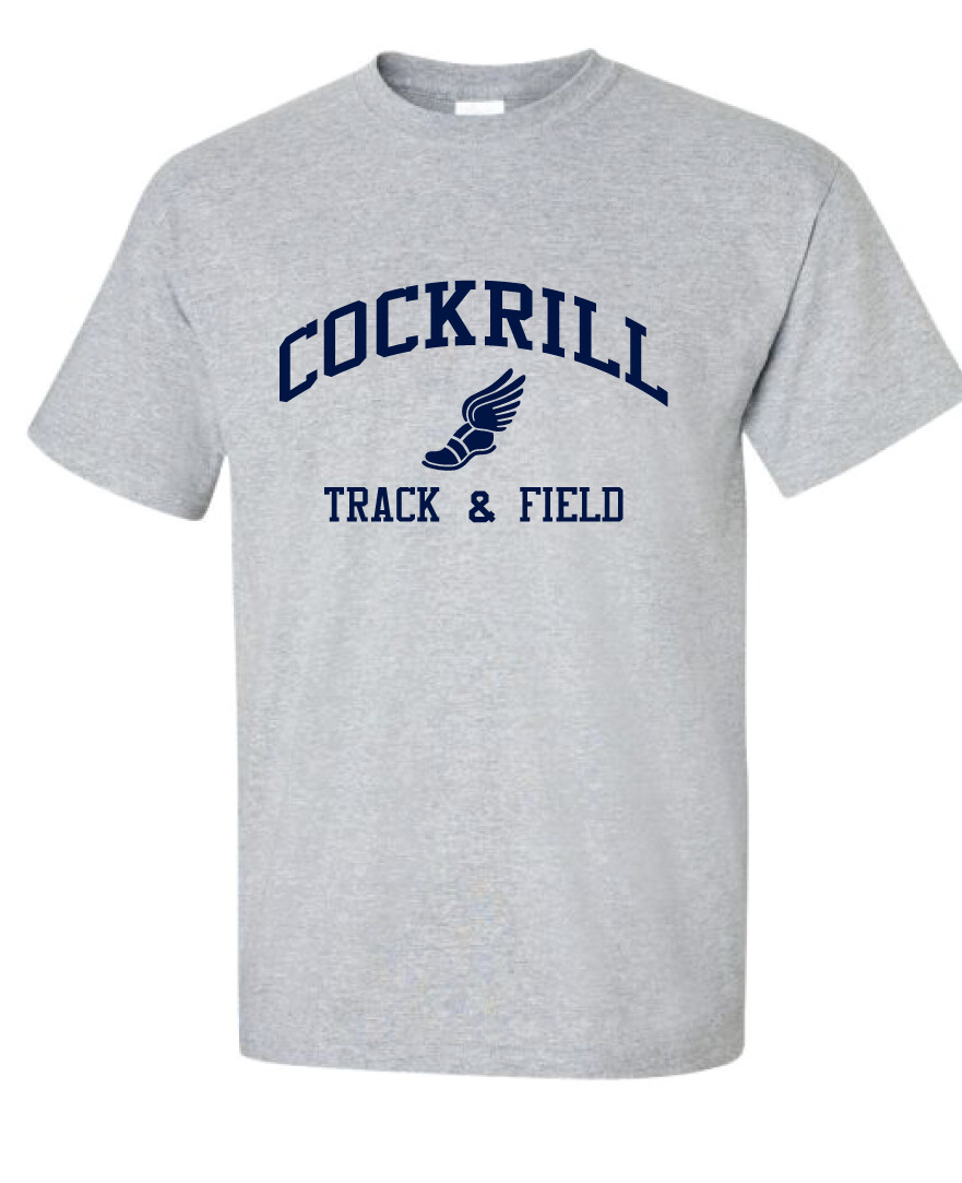 Cockrill T&amp;F - Boys Navy Design - Short Sleeve