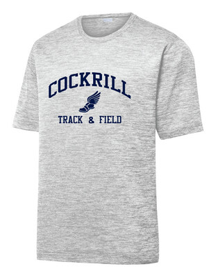 Cockrill T&amp;F - Boys Navy Design - Electric Dri-Fit Short Sleeve
