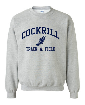 Cockrill T&amp;F - Boys Navy Design - Crew Sweatshirt