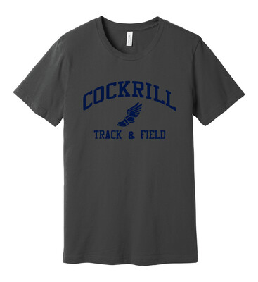 Cockrill T&amp;F - Boys Navy Design - Bella+Canvas Short Sleeve