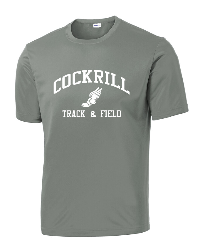 Cockrill T&amp;F - Boys White Design - Dri-Fit Short Sleeve