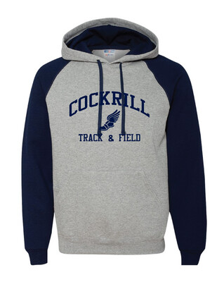 Cockrill T&amp;F - Boys Navy Design - Raglan Hoodie