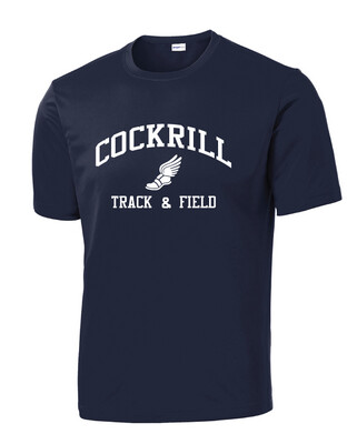 Cockrill T&amp;F - Boys White Design - Dri-Fit Short Sleeve