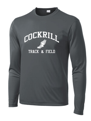 Cockrill T&amp;F - Boys White Design - Dri-Fit Long Sleeve