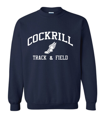 Cockrill T&amp;F - Boys White Design - Crew Sweatshirt