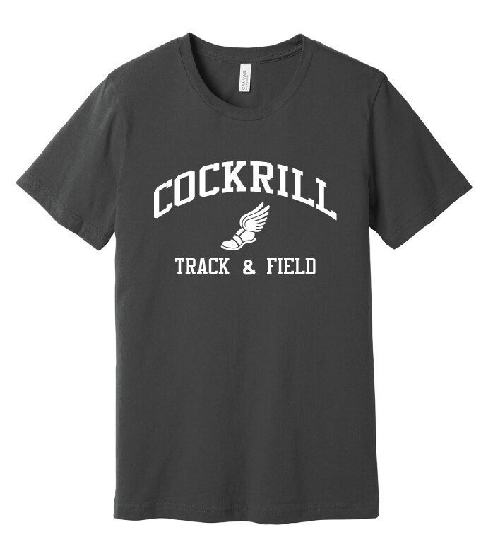 Cockrill T&amp;F - Boys White Design - Bella+Canvas Short Sleeve