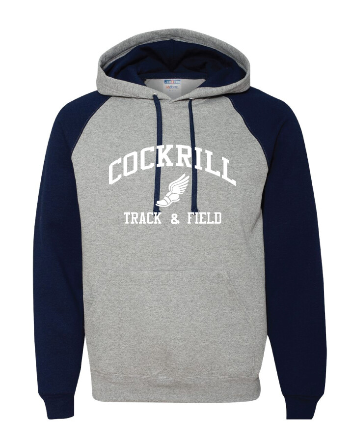 Cockrill T&amp;F - Boys White Design - Raglan Hoodie