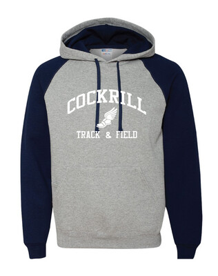 Cockrill T&amp;F - Boys White Design - Raglan Hoodie