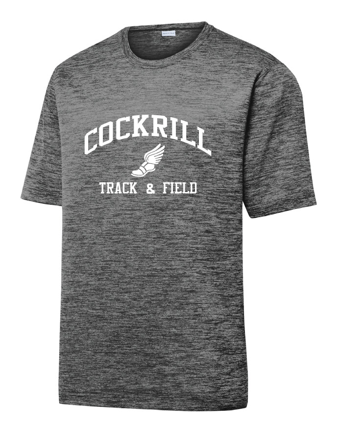 Cockrill T&amp;F - Boys White Design - Electric Dri-Fit Short Sleeve