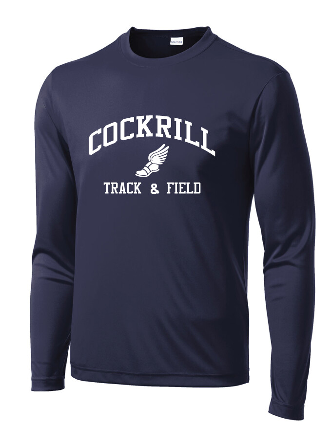 Cockrill T&amp;F - Boys White Design - Dri-Fit Long Sleeve