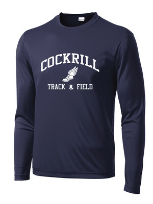 Cockrill T&amp;F - Boys White Design - Dri-Fit Long Sleeve