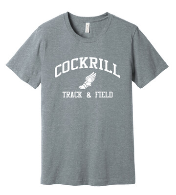 Cockrill T&amp;F - Boys White Design - Bella+Canvas Short Sleeve