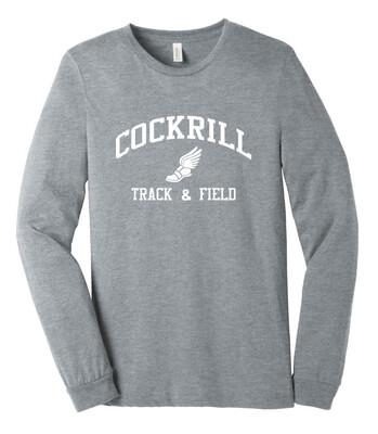 Cockrill T&amp;F - Boys White Design - Bella+Canvas Long Sleeve