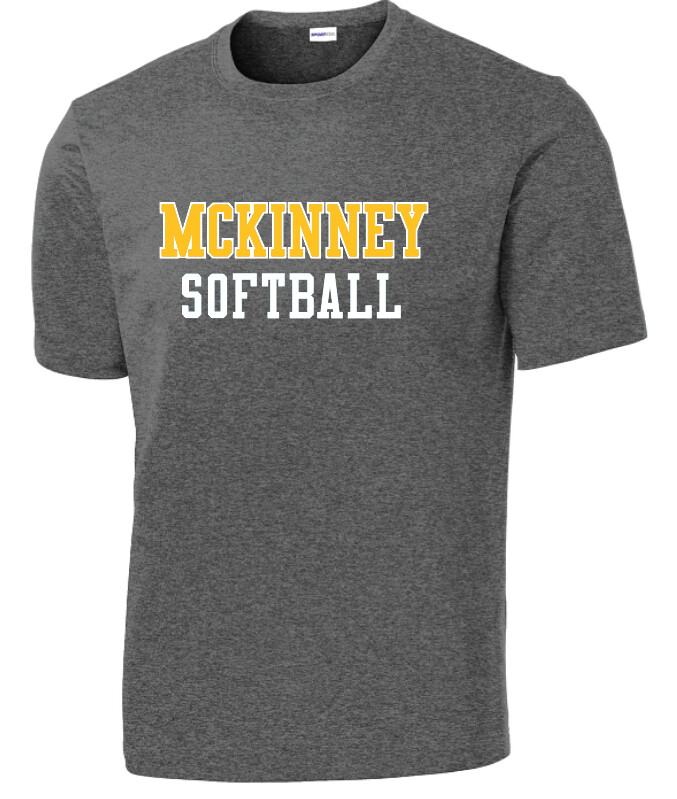 McKinney Softball - Practice Shirt, Color: Iron Grey Heather