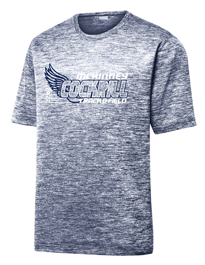 Cockrill T&amp;F - Girls Design - Electric Dri-Fit Short Sleeve, Color: Navy