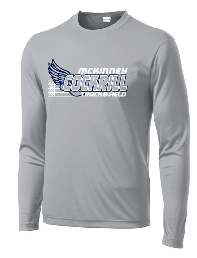 Cockrill T&amp;F - Girls Design - Dri-Fit Long Sleeve, Color: Silver