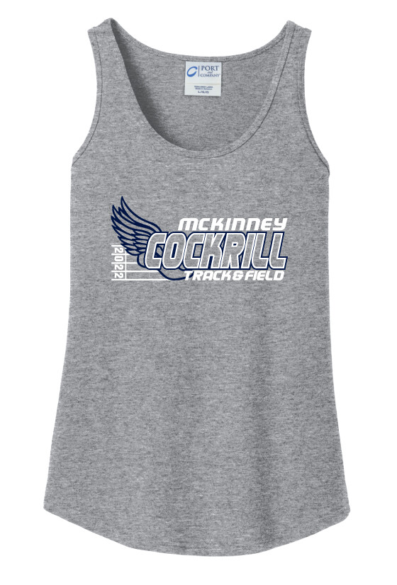 Cockrill T&amp;F - Girls Design - Cotton Tank, Color: Athletic Heather