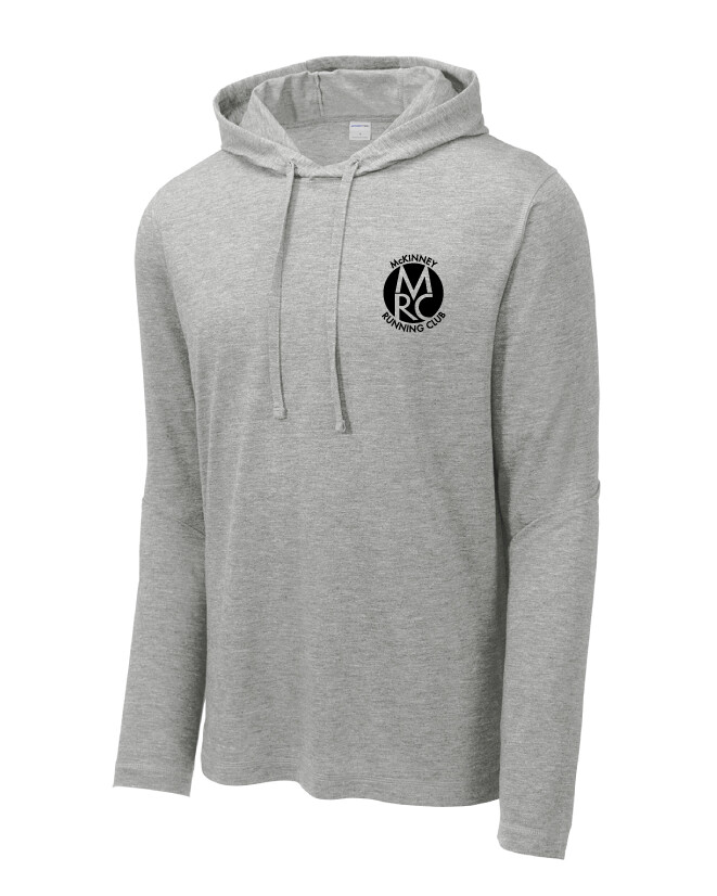 MRC - Tri-Blend Wicking Long Sleeve Hoodie, Garment Color: Light Grey Heather