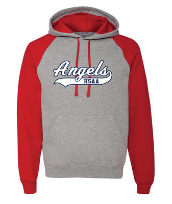 HSAA Softball - Script - Raglan Hoodie