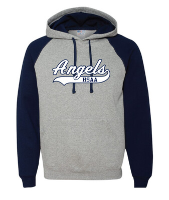 HSAA Softball - Script - Raglan Hoodie