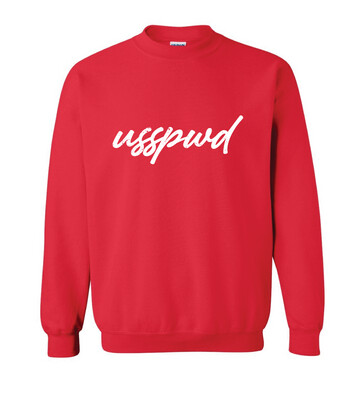 USSPWDC - Distressed Script - Unisex Crew Sweatshirt