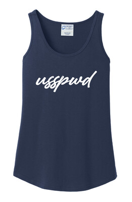 USSPWDC - Distressed Script - Ladies Cotton Tank