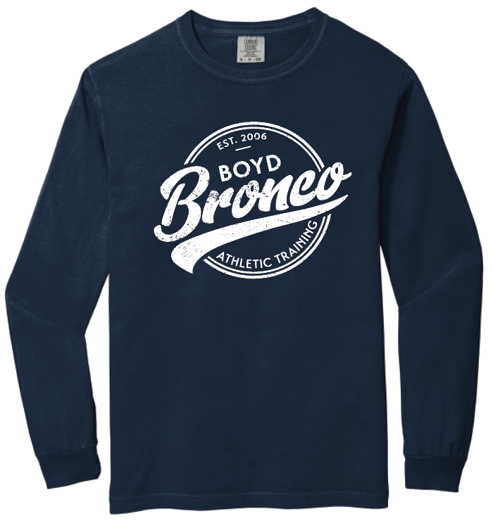 Boyd AT Gear - Old School Cursive - Comfort Colors Long Sleeve