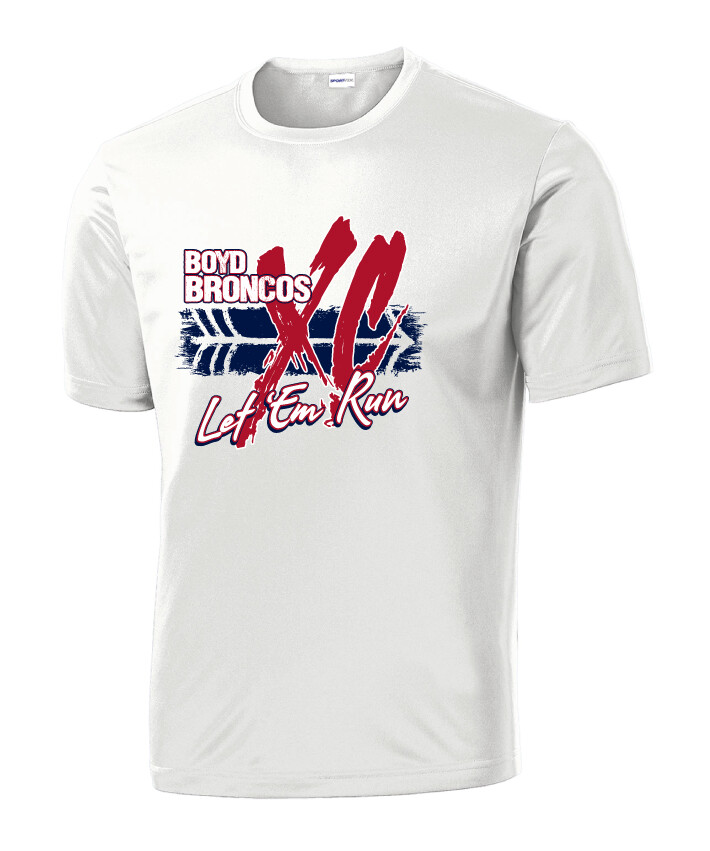 Boyd XC/T&amp;F - Big XC - Dri-Fit Short Sleeve, Color: White
