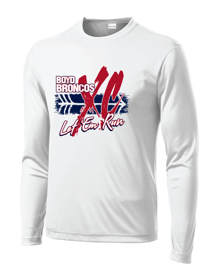 Boyd XC/T&amp;F - Big XC - Dri-Fit Long Sleeve, Color: White