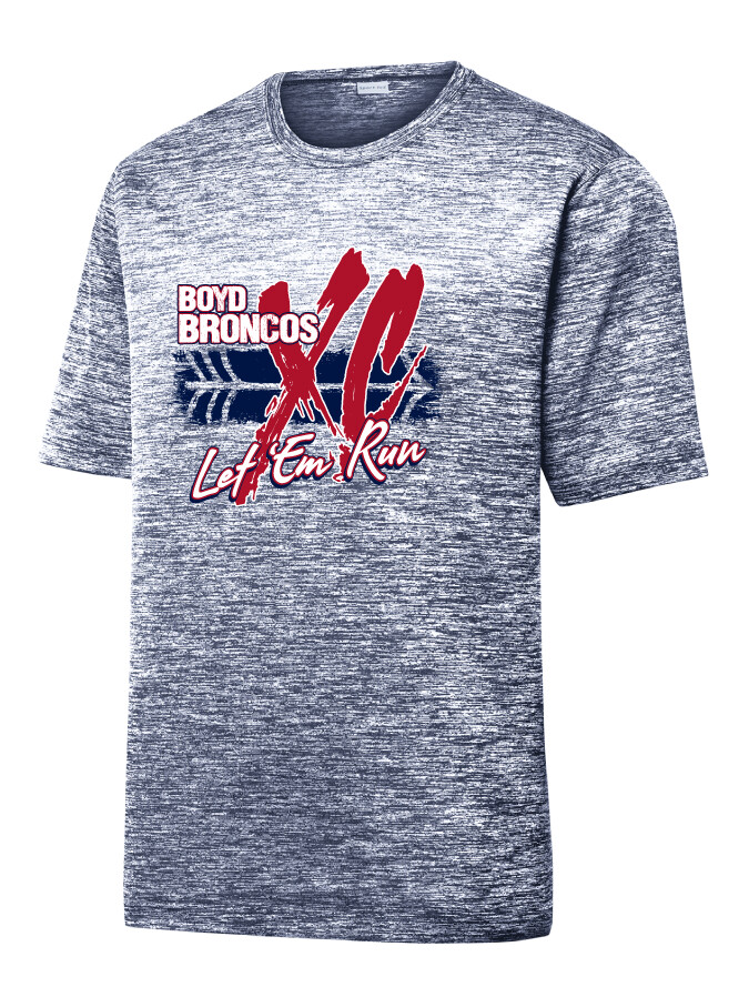 Boyd XC/T&amp;F - Big XC - Electric Dri-Fit Short Sleeve, Color: Navy