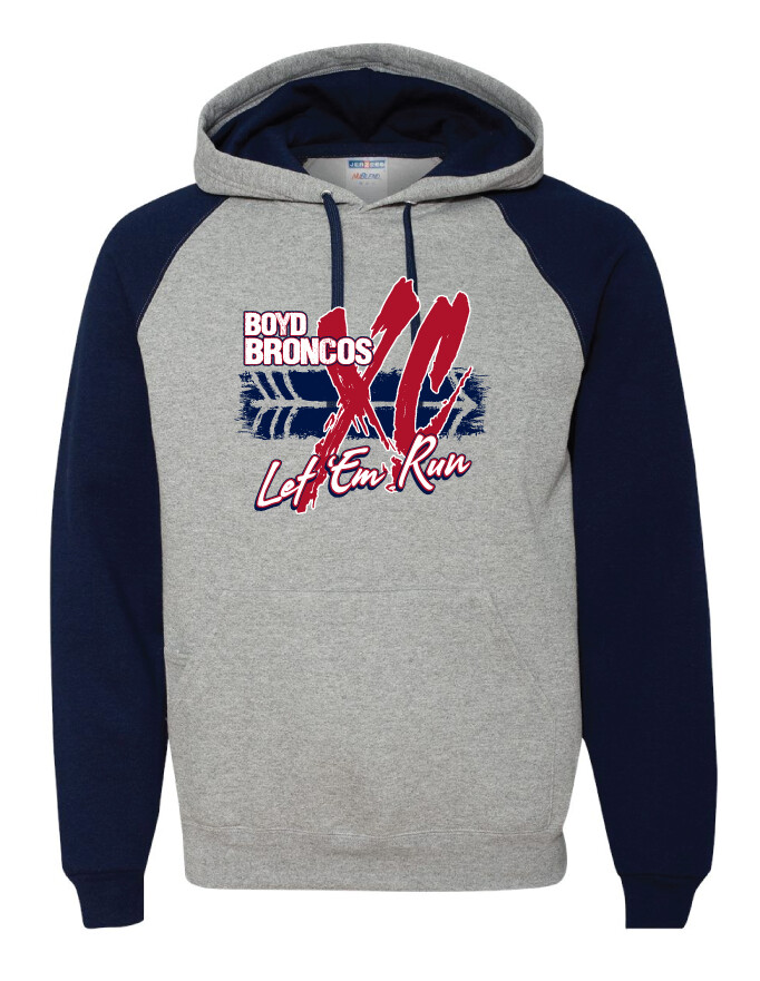 Boyd XC/T&amp;F - Big XC - Raglan Hoodie, Color: Navy